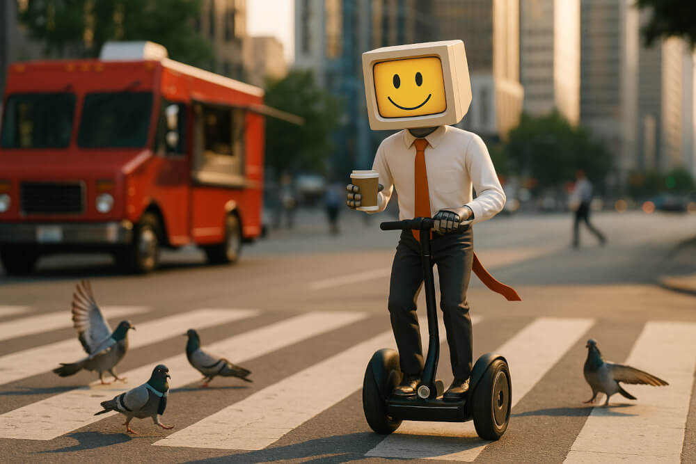 Winston the Robot on a Segway