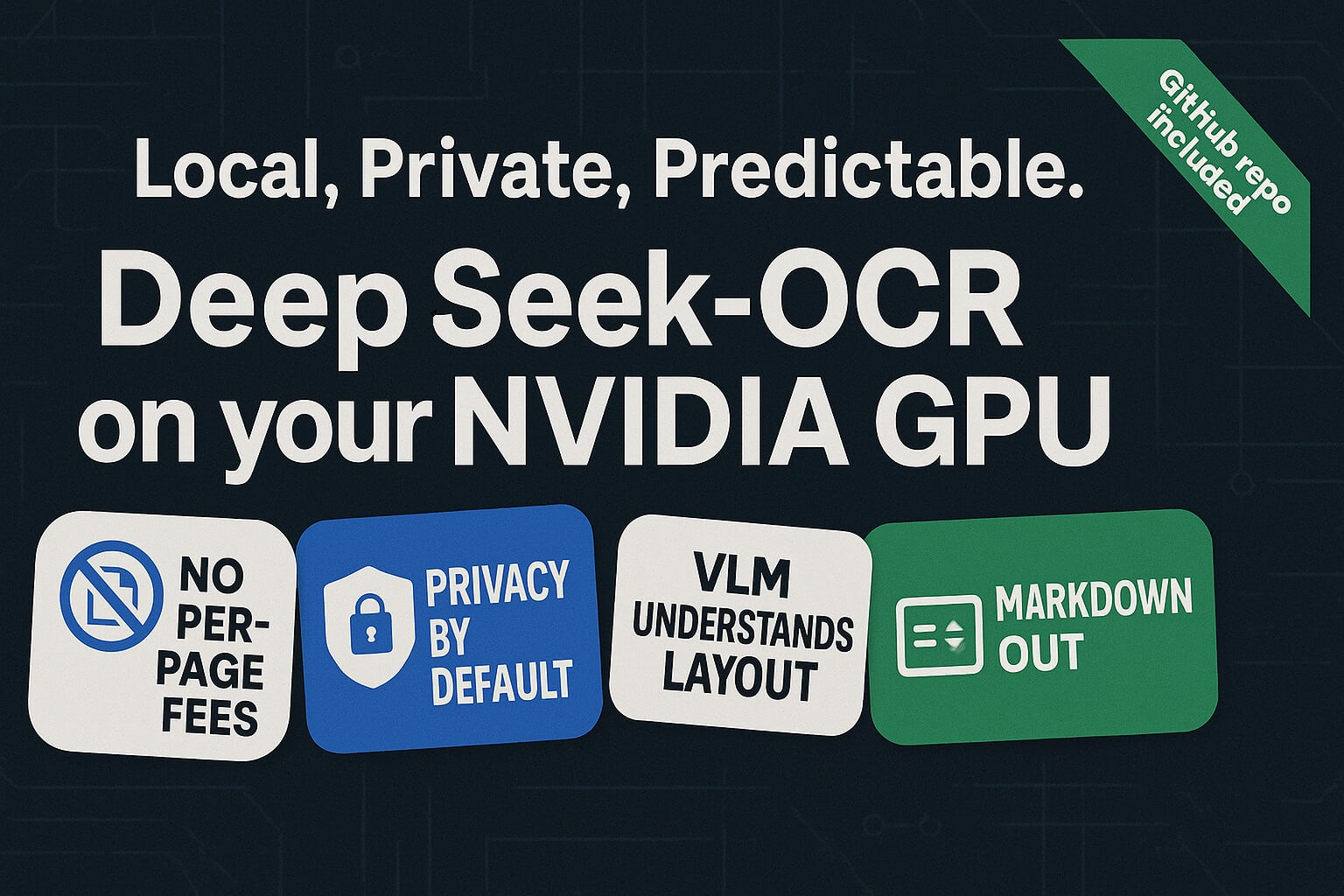 DeepSeek-OCR: Enterprise-grade document processing on your own hardware